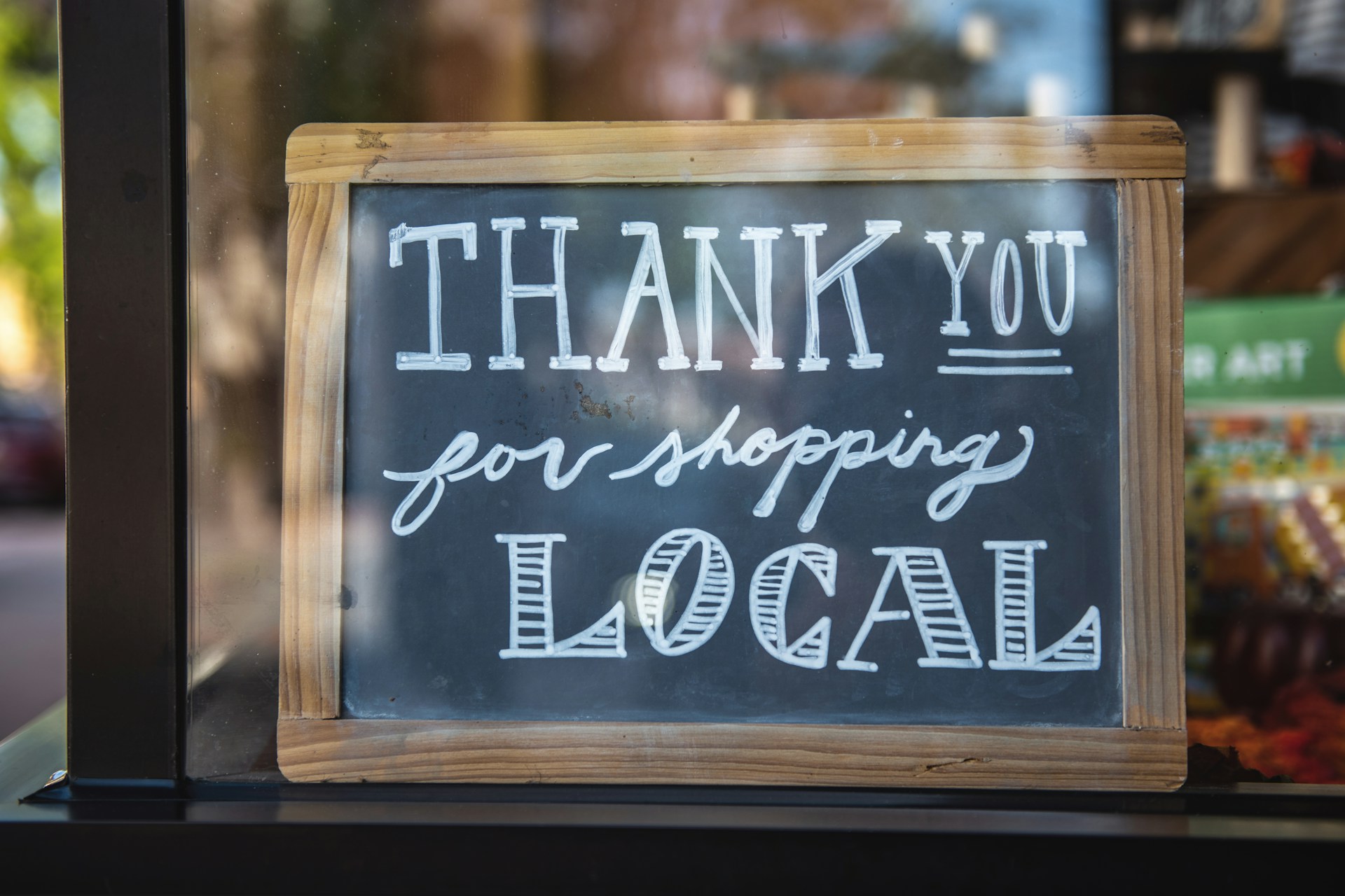 shop local sign